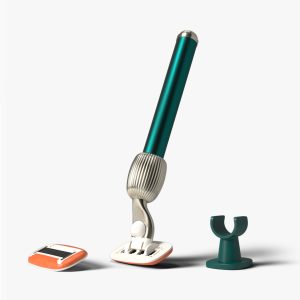 Fler the razor started set pine (cuchilla aluminio + 2 cabezales + soporte)