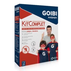 GOIBI ANTIPIOJOS KIT COMPLET Loción Antipiojos 125ml + Champu 125ml + Lendrera