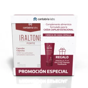 IRALTONE FORTE MELATONINA 60CAPS + CHAMPU FORTIFICANTE GRATIS