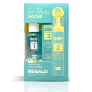 isdin pack acniben gel limp+ night serum