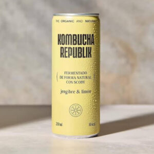 KOMBUCHA SABOR LIMÓN JENGIBRE LATA 250ML