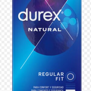 DUREX NATURAL REFULAR FIT PRESERVATIVOS 12 UNIDADES