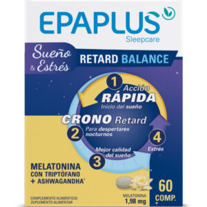 EPAPLUS SLEEPCARE MELATONINA RETARD BALANCE 60 COMPRIMIDOS